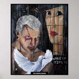 Affiche C'est l'heure de mourir ! Peinture d'Alfred Fox