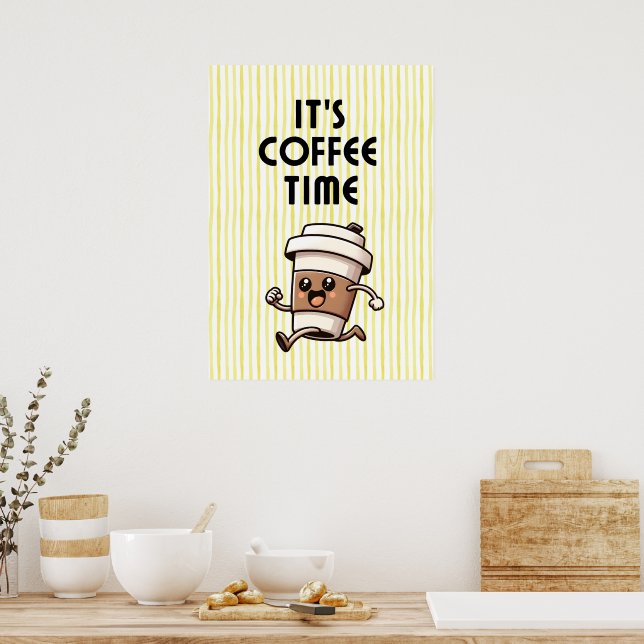 Affiche C'est l'heure du café (Cuisine)