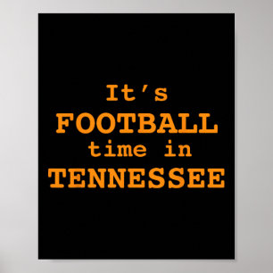 Affiche C'est l'heure du football au Tennessee Football Ne