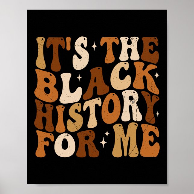 Affiche C'est l'histoire noire pour moi Groovy Black Histo (Devant)