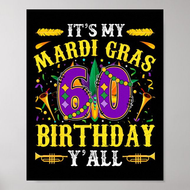 Affiche C'est ma 60e fête de Mardi Gras (Devant)