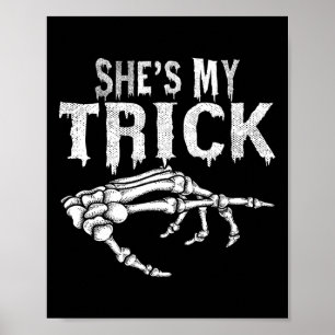 Affiche C'est ma belle squelette jumelée à l'Halloween