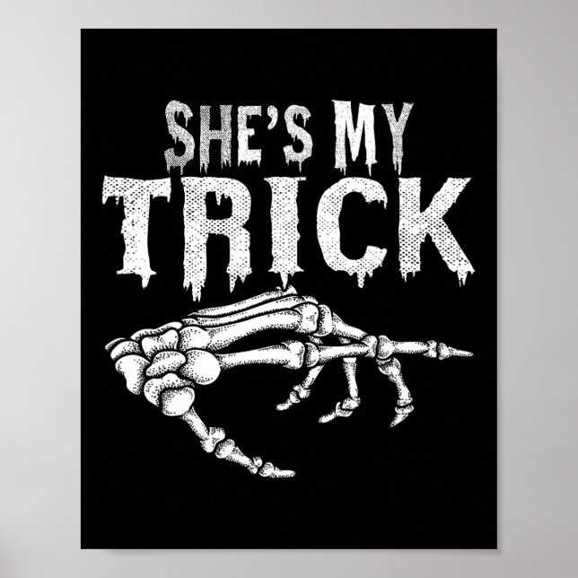 Affiche C'est ma belle squelette jumelée à l'Halloween (Devant)