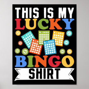 Affiche C'Est Ma Chance Chemise De Bingo Drôle Jeu