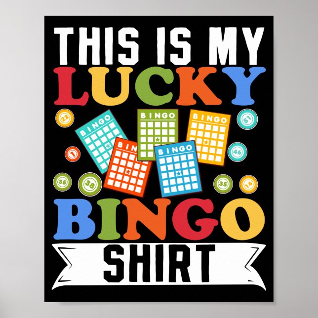 Affiche C'Est Ma Chance Chemise De Bingo Drôle Jeu (Devant)