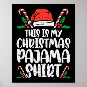 Affiche C'Est Ma Chemise De Fête De Noël Fantastique Noël