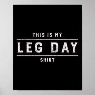 Affiche C'Est Ma Chemise Jour De Jeu Hommes Drôle Gym Body