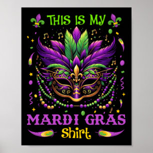 Affiche C'Est Ma Chemise Mardi Gras Funny Maillot Hommes F