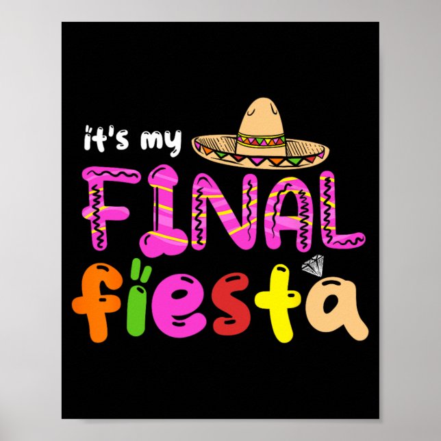 Affiche C'est ma dernière Fiesta Mexico Bachelorette Party (Devant)