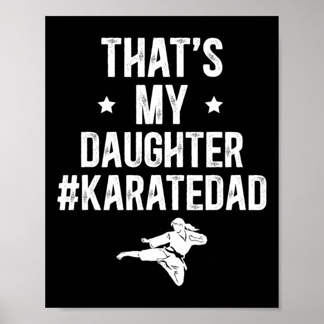 Affiche C'est ma fille Karate Papa Karate Père (Devant)