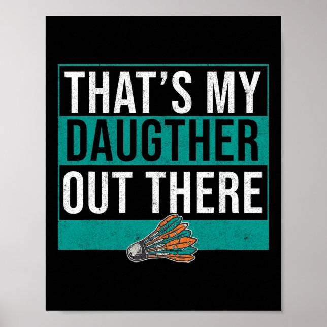 Affiche C'est ma fille là-bas Birdie Shuttle Badmin (Devant)