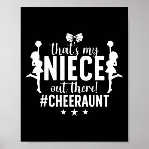 Affiche C'est ma nièce, cheer tata pom-pom tata _1