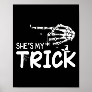 Affiche C'est ma petite cochonne Couples Squelette Hallowe