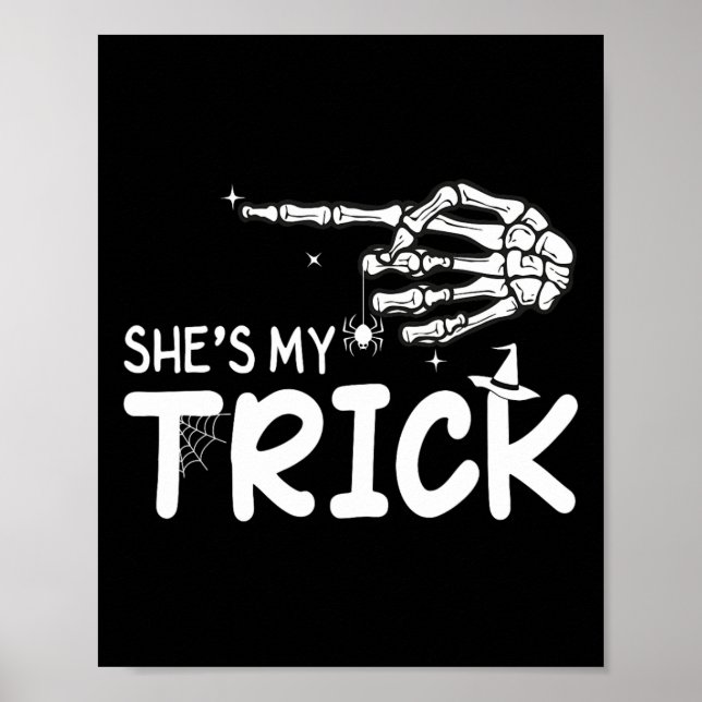 Affiche C'est ma petite cochonne Couples Squelette Hallowe (Devant)