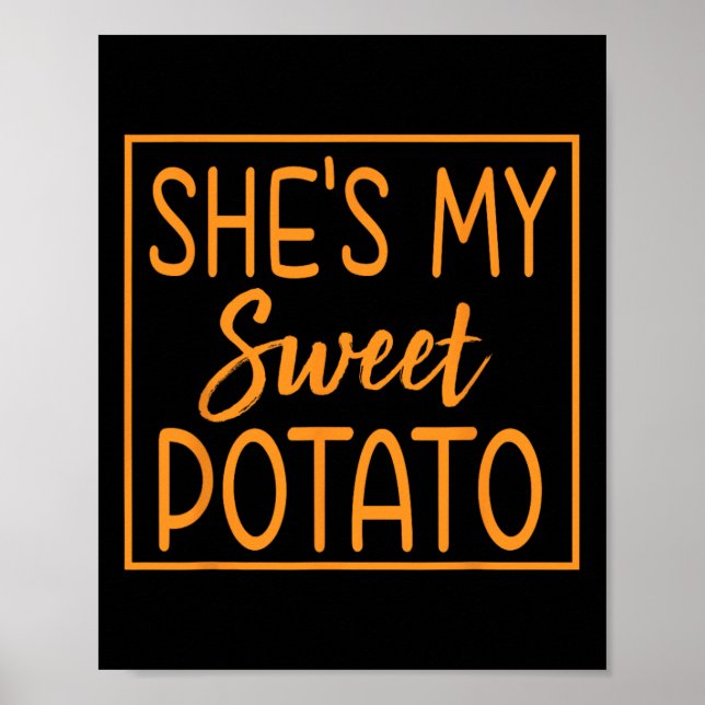 Affiche C'est ma pomme de terre douce, je suis en train d' (Devant)