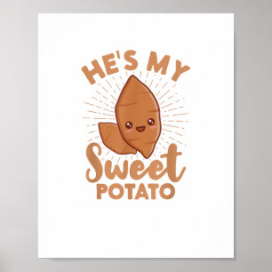 Affiche C'est ma pomme de terre douce Je Yam Thanksgiving