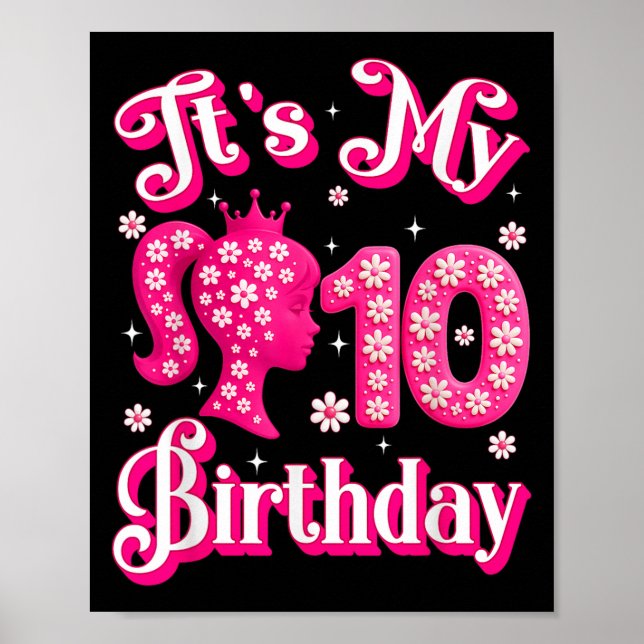Affiche C'est ma poupée 10e anniversaire fille 10 ans Anni (Devant)