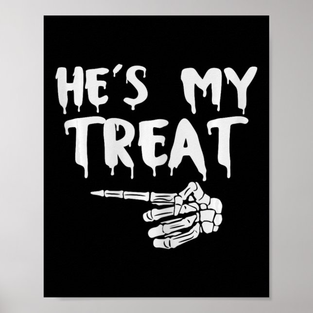 Affiche C'est ma retraite Skeleton main Halloween Costume  (Devant)