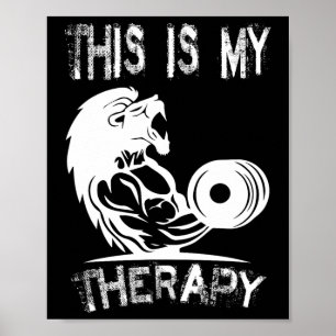 Affiche C'Est Ma Thérapie Bodybuilding Gym