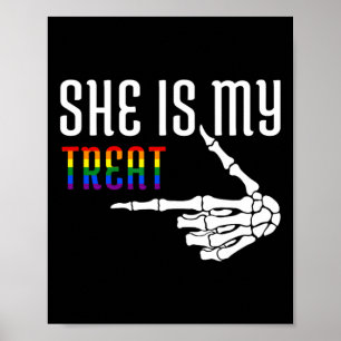 Affiche C'Est Ma Treat Skeleton Matching Couple Halloween