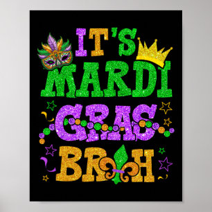 Affiche C'est Mardi Gras Bruh Funny Mardi Gras Ados Garçon