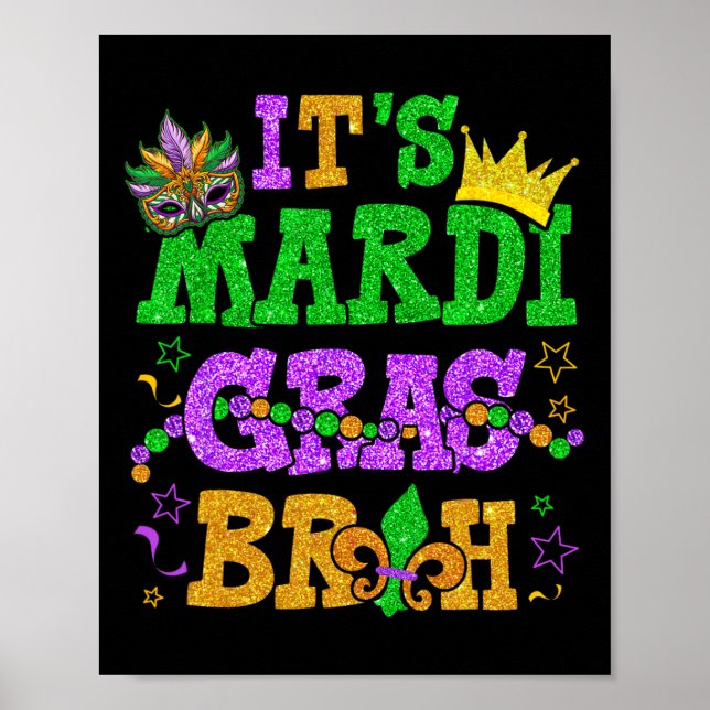 Affiche C'est Mardi Gras Bruh Funny Mardi Gras Ados Garçon (Devant)
