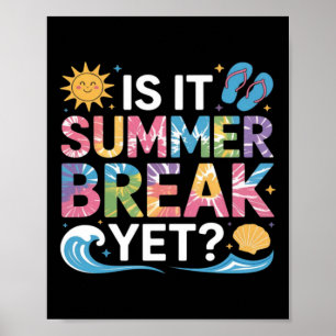 Affiche C'est mignon, c'est les vacances d'été Professeur