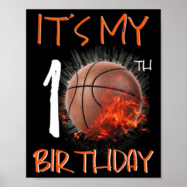 Affiche C'est mon 10e anniversaire Bysketbyll (Devant)