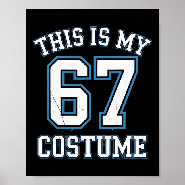 Affiche C'est Mon 67 Costume Lazy Brainrot Meme Garçons En (Devant)