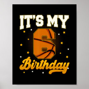 Affiche C'est mon 6ème anniversaire Sketll garçon 6 ans ca