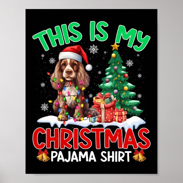 Affiche C'Est Mon Amoureux des chiens De Noël Pajama Er Es (Devant)