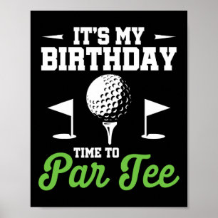Affiche C'est mon anniversaire, c'est l'heure de la fête d