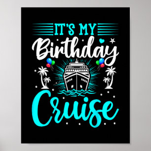 Affiche C'est mon anniversaire de croisière - Anniversaire