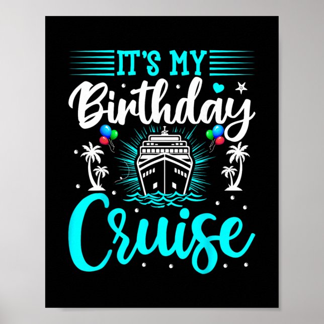 Affiche C'est mon anniversaire de croisière - Anniversaire (Devant)