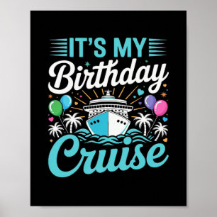 Affiche C'est mon anniversaire de croisière - Anniversaire