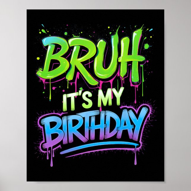 Affiche C'est mon anniversaire Drôle d'anniversaire garçon (Devant)