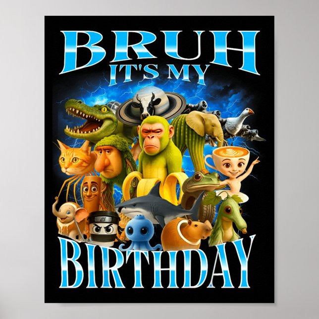 Affiche C'est mon anniversaire, drôle de délire cérébral  (Devant)