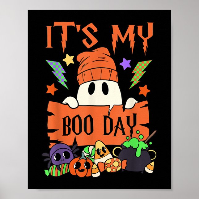 Affiche C'Est Mon Boo Day Boday Enfants mignonette Fantôme (Devant)