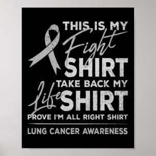 Affiche C'Est Mon Bout De Lutte Contre Le Cancer Du Poumon