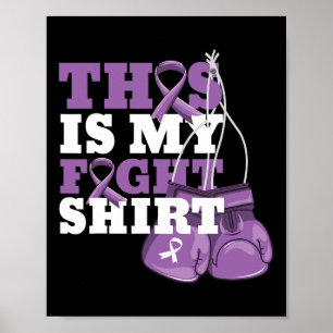 Affiche C'est mon combat Alzheimer Fighter Support fort