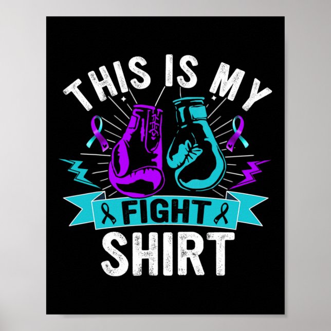 Affiche C'Est Mon Combat Lutte Contre Le Suicide Fort (Devant)