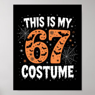 Affiche C'est mon costume 67 Lazy Brainrot Meme 67 Drôle