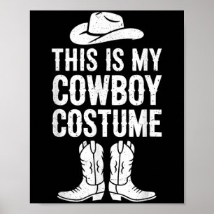 Affiche C'Est Mon Costume Cowboy Chemise Occidentale Homme