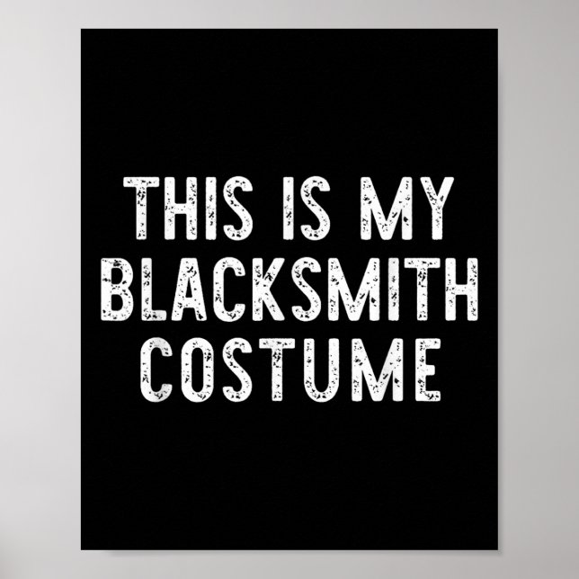 Affiche C'Est Mon Costume De Forgeron Halloween Easy Kids (Devant)