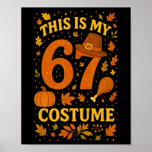 Affiche C'est mon costume de Thanksgiving 67 numéro 6 7 Mè