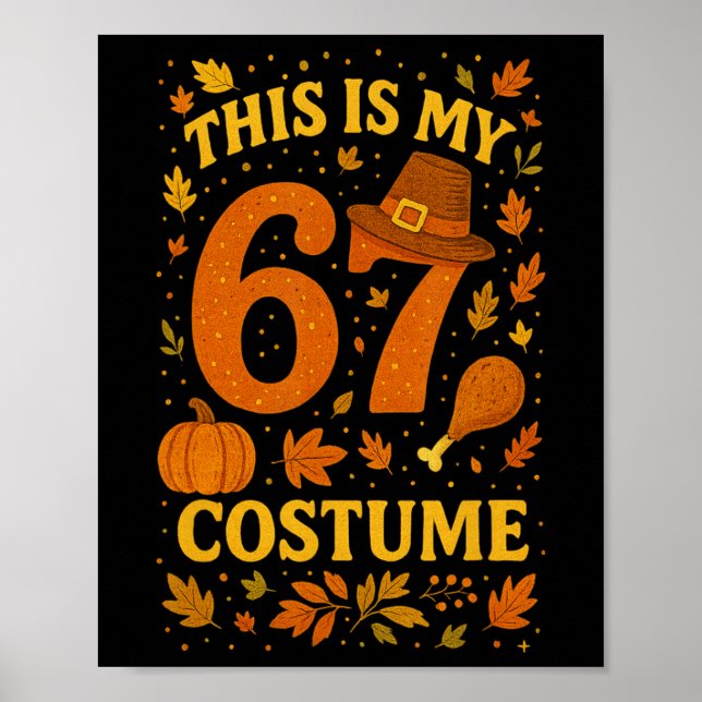 Affiche C'est mon costume de Thanksgiving 67 numéro 6 7 Mè (Devant)