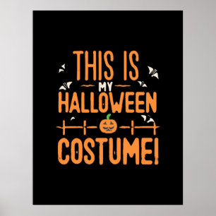 Affiche C'est mon costume d'Halloween