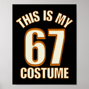 Affiche C'est mon costume d'Halloween 67 paresseux Brainro