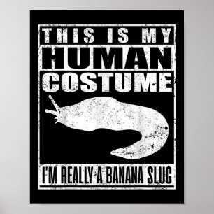 Affiche C'Est Mon Costume Humain Je Suis Un Hallowee À Ban