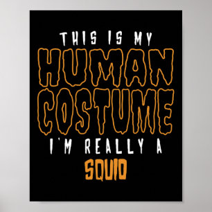 Affiche C'est mon costume humain Je suis vraiment un amour